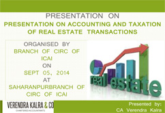 Accounting and Taxation of Real Estate Transactions