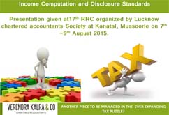 Income Computation and Disclosure Standards