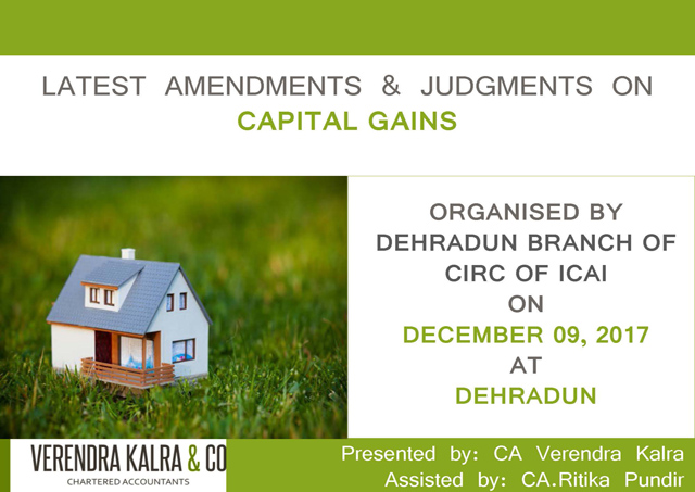 Latest Amendments & Judgments on Capital Gains