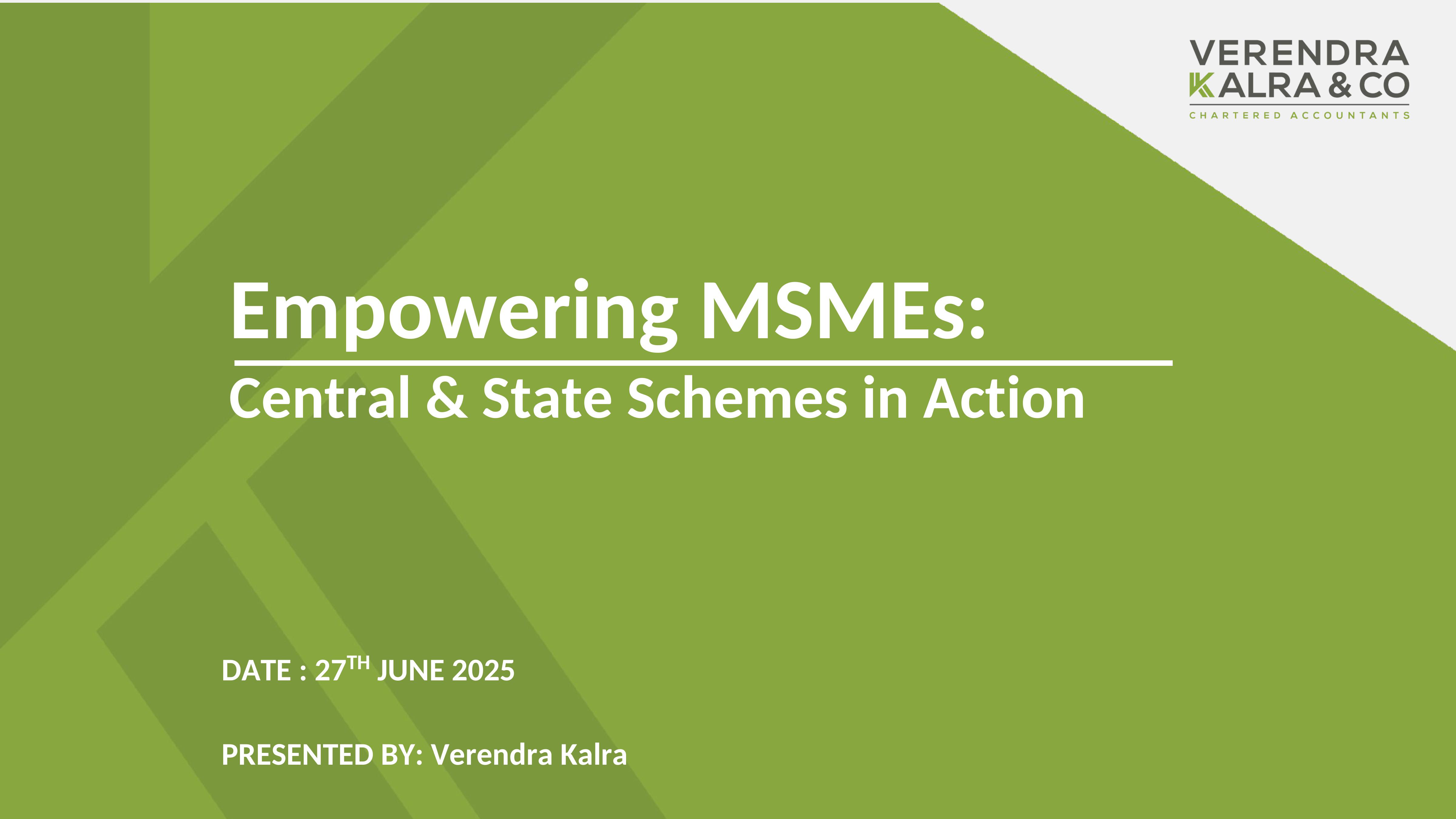 Empowering MSMEs